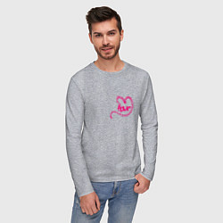 Лонгслив хлопковый мужской Fleur, цвет: меланж — фото 2