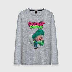 Лонгслив хлопковый мужской Слипи, цвет: меланж