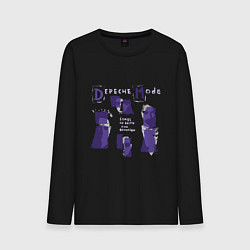 Лонгслив хлопковый мужской Depeche Mode songs of faith and devotion, цвет: черный