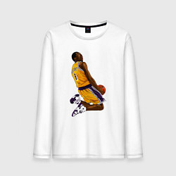 Лонгслив хлопковый мужской Kobe dunk, цвет: белый