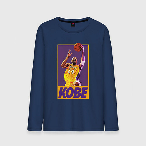 Мужской лонгслив Kobe game / Тёмно-синий – фото 1