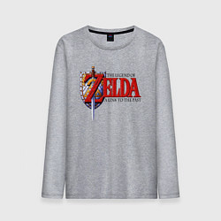 Лонгслив хлопковый мужской The Legend of Zelda game, цвет: меланж