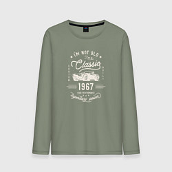 Лонгслив хлопковый мужской Я классический 1967, цвет: авокадо