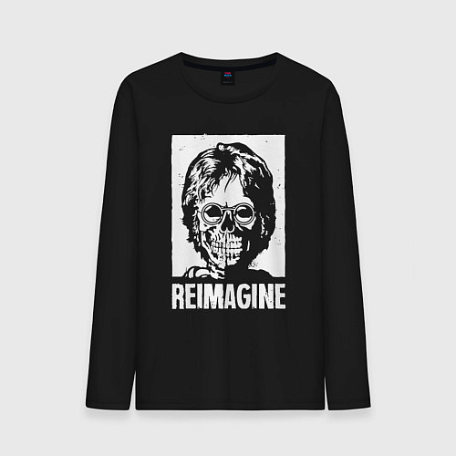 Мужской лонгслив Переосмысление / Черный – фото 1