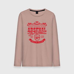 Лонгслив хлопковый мужской Arsenal 1886, цвет: пыльно-розовый