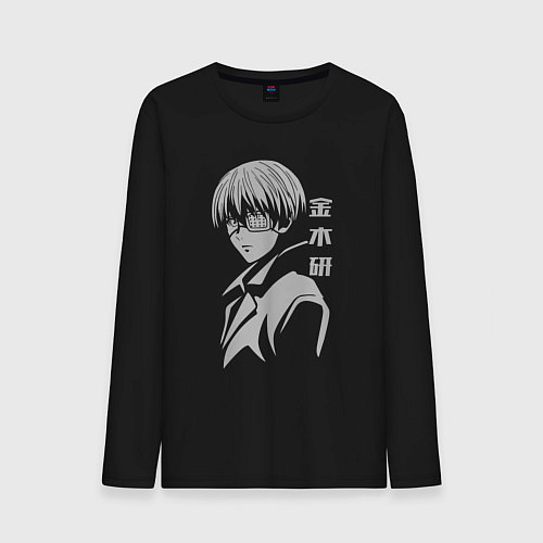 Мужской лонгслив Канеки Токийский гуль / Черный – фото 1