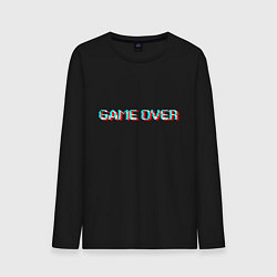 Мужской лонгслив Glitch game over