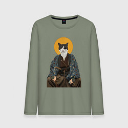 Мужской лонгслив Samurai one - eyed cat