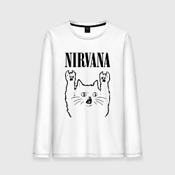 Мужской лонгслив Nirvana - rock cat