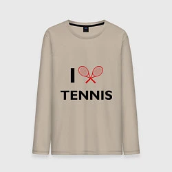 Мужской лонгслив I Love Tennis