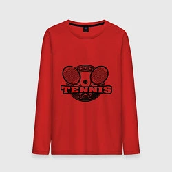 Лонгслив хлопковый мужской Tennis, цвет: красный