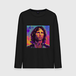 Мужской лонгслив Jim Morrison Strange colors Art