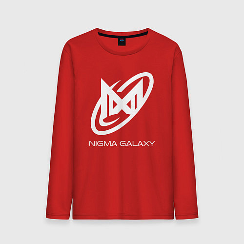 Мужской лонгслив Nigma Galaxy logo / Красный – фото 1