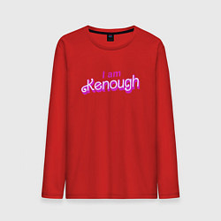 Лонгслив хлопковый мужской I am kenough barbie, цвет: красный