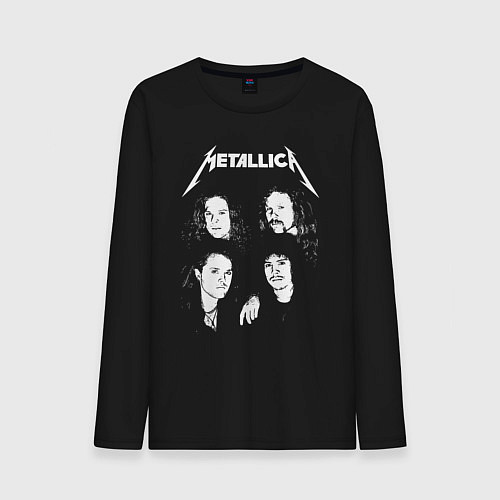 Мужской лонгслив Metallica band / Черный – фото 1