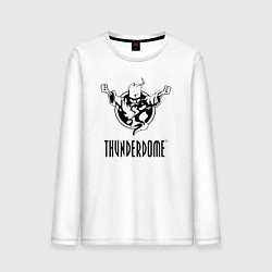 Лонгслив хлопковый мужской Thunderdome v 2, цвет: белый