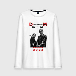 Лонгслив хлопковый мужской Depeche Mode 2023 Memento Mori - Dave & Martin 03, цвет: белый