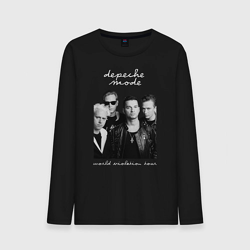 Мужской лонгслив Depeche Mode World Violation Tour Band / Черный – фото 1