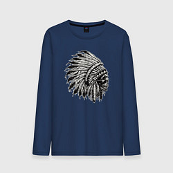 Мужской лонгслив Индеец шаман