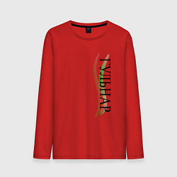 Лонгслив хлопковый мужской Имя Гульнар, цвет: красный