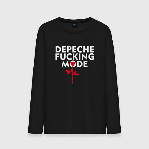 Мужской лонгслив Depeche Mode - Rose mode / Черный – фото 1