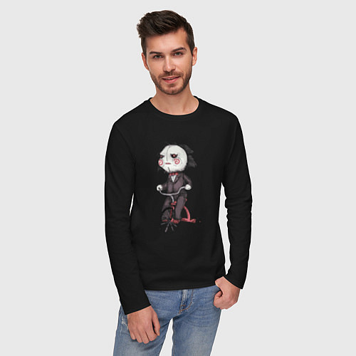 Мужской лонгслив Saw bike / Черный – фото 3