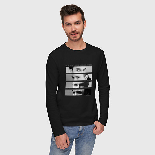Мужской лонгслив Depeche Mode - Your World In My Eyes / Черный – фото 3