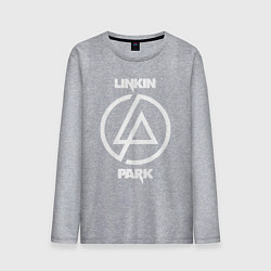 Лонгслив хлопковый мужской Linkin Park logo, цвет: меланж