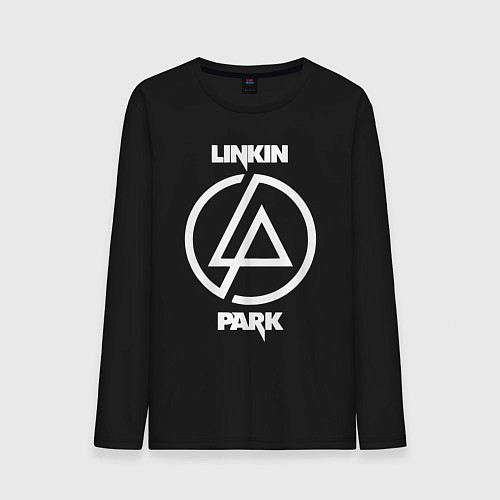 Мужской лонгслив Linkin Park logo / Черный – фото 1
