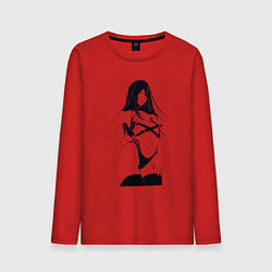 Лонгслив хлопковый мужской Милая Унохана - Блич, цвет: красный