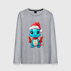 Мужской лонгслив Сказочный новогодний дракоша