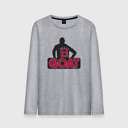 Лонгслив хлопковый мужской Jordan goat, цвет: меланж