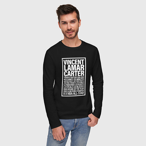Мужской лонгслив Vince Carter / Черный – фото 3