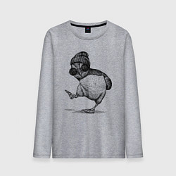 Лонгслив хлопковый мужской Тупик хипстер, цвет: меланж