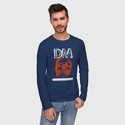 Лонгслив хлопковый мужской Depeche Mode - Memento Mori world tour, цвет: тёмно-синий — фото 2