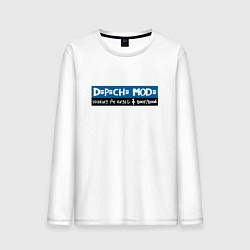 Лонгслив хлопковый мужской Depeche Mode - Playing The Angel, цвет: белый