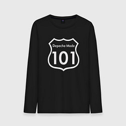 Лонгслив хлопковый мужской Depeche Mode - 101, цвет: черный