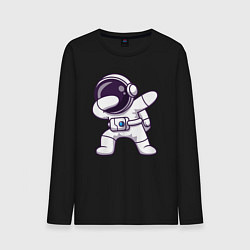 Лонгслив хлопковый мужской Космонавт dab, цвет: черный