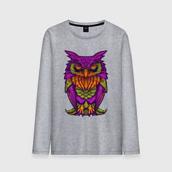 Мужской лонгслив Purple owl