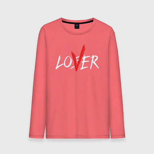 Мужской лонгслив Loser - lover / Коралловый – фото 1