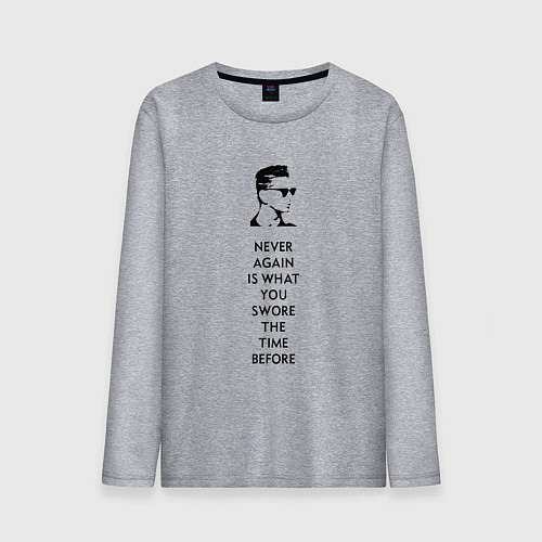 Мужской лонгслив Depeche Mode - Never again / Меланж – фото 1