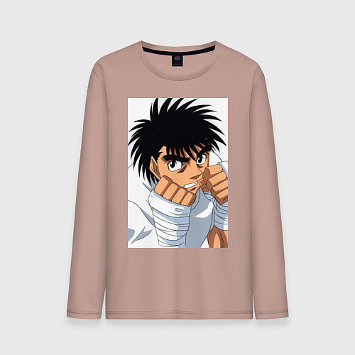 Мужской лонгслив Иппо Боксер / Пыльно-розовый – фото 1