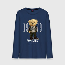 Мужской лонгслив Плюшевый медведь portland