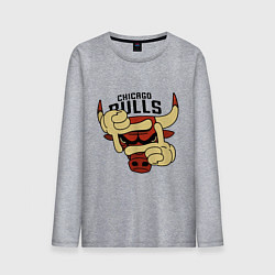 Мужской лонгслив Bulls logo with hands