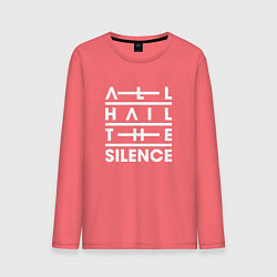 Лонгслив хлопковый мужской All Hail The Silence, цвет: коралловый