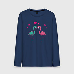 Мужской лонгслив Flamingo love
