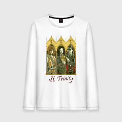 Лонгслив хлопковый мужской St trinity, цвет: белый