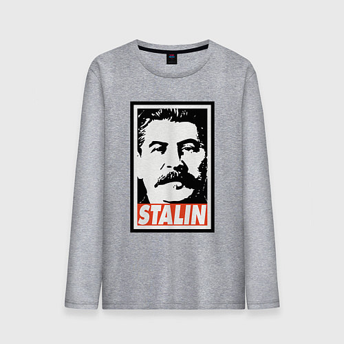 Мужской лонгслив USSR Stalin / Меланж – фото 1