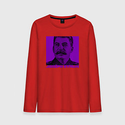 Лонгслив хлопковый мужской Joseph Stalin, цвет: красный