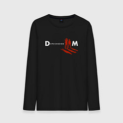 Лонгслив хлопковый мужской Depeche Mode - Spirit of Fletcher, цвет: черный